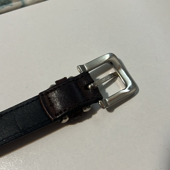 Dark Brown Genuine Leather Belt - Picture 9 of 9